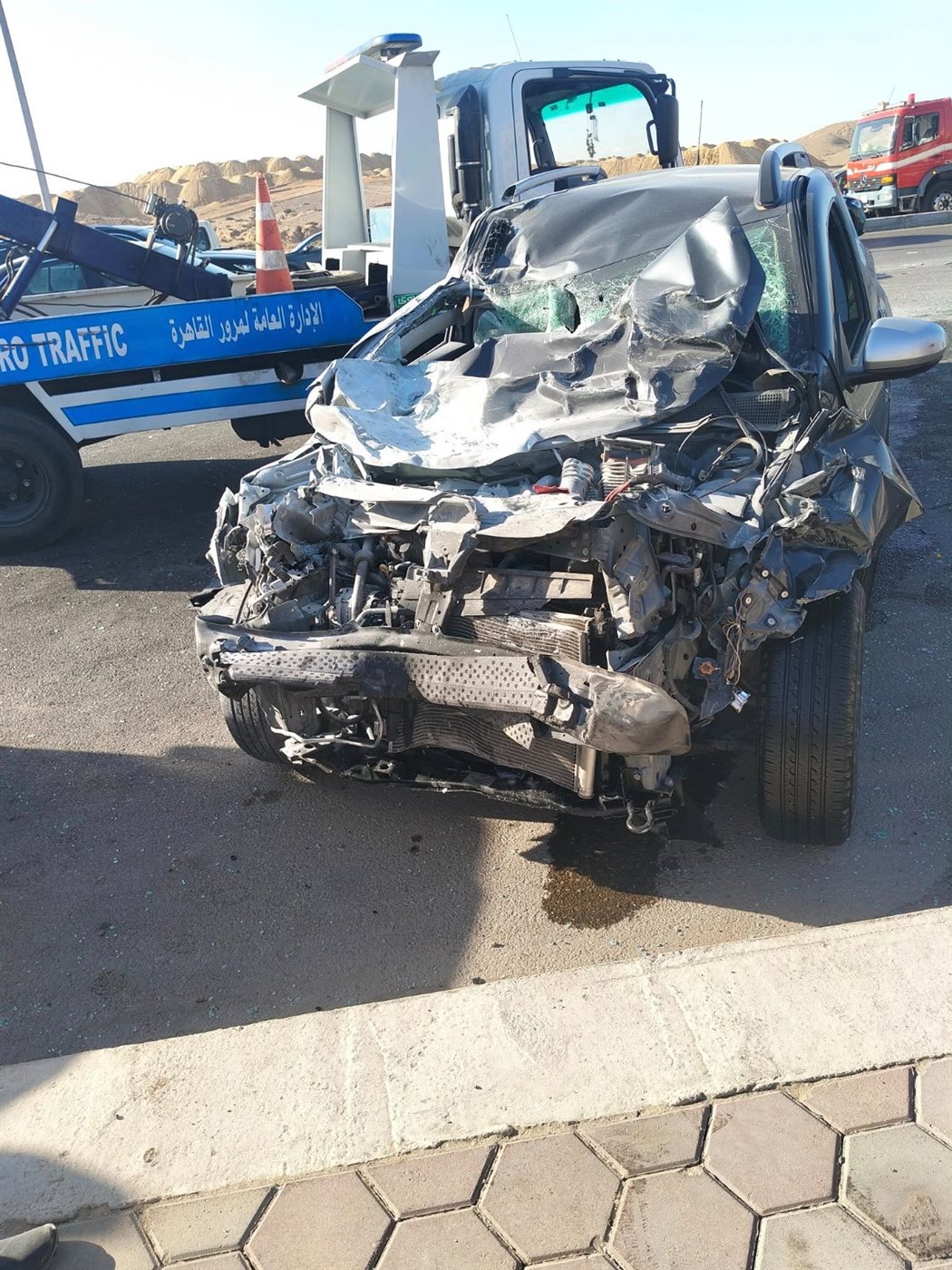 حادث تصادم بالتجمع الخامس&nbsp;