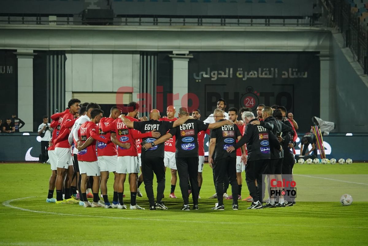 <strong>صور مران منتخب مصر&nbsp;</strong>