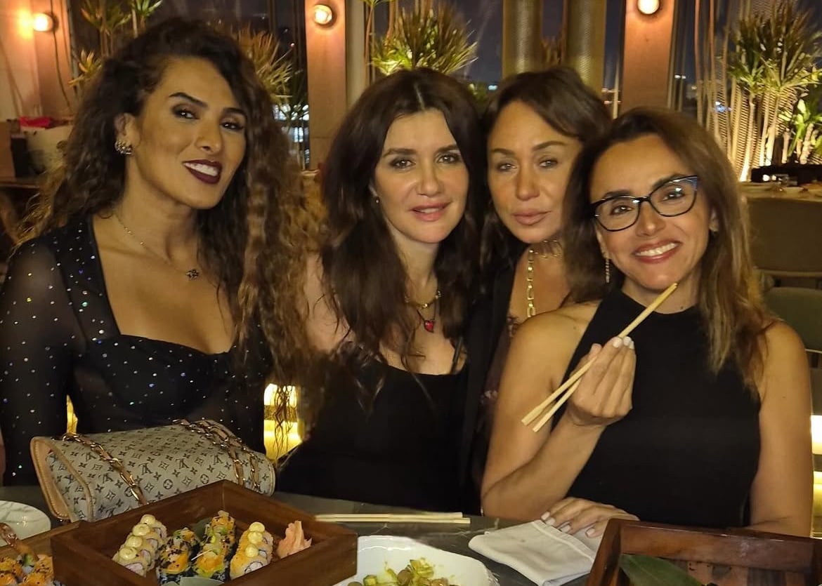 &nbsp;لقطات من احتفال نجلاء بدر بعيد ميلادها بحضور باقة من نجوم الفن وأصدقائها