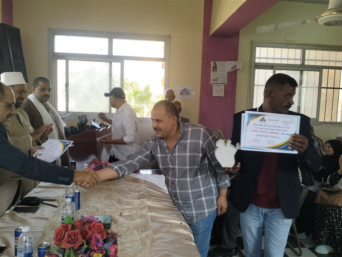 جانب من تكريم العاملين بالقطاع&nbsp;