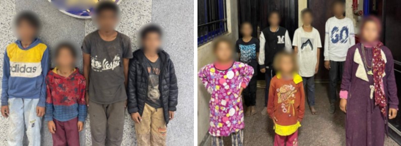 القبض علي 19 رجل وسيدة استغلوا 11 صغير في استجداء المارة وأعمال التسول&nbsp;