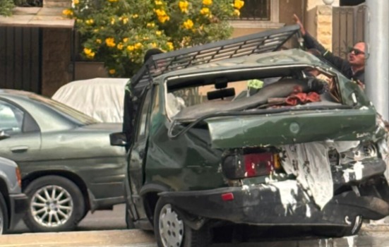 &nbsp;حادث تصادم سيارتين