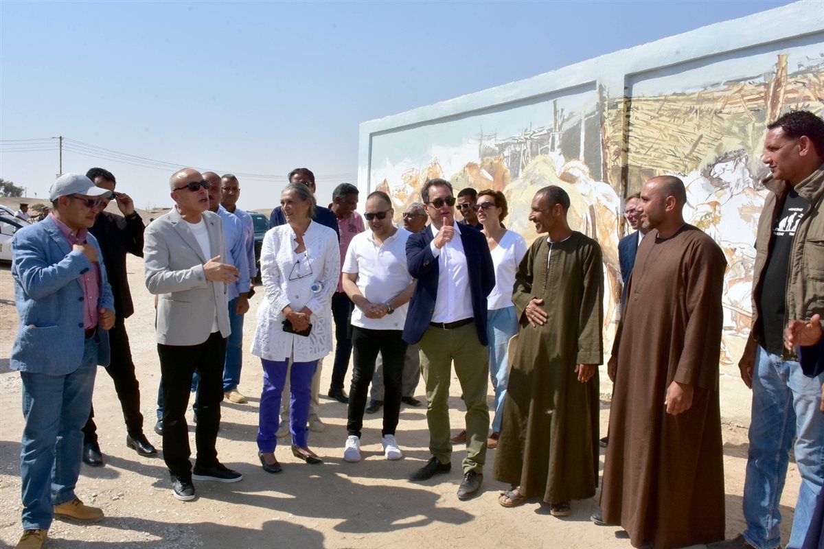 محافظ الأقصر والسفير الفرنسي&nbsp;