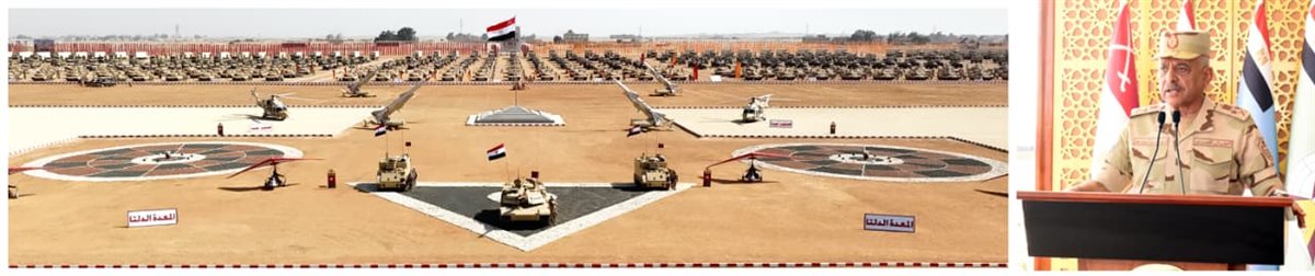 &nbsp;وزير الدفاع يشهد إجراءات تفتيش الحرب لأحد تشكيلات المنطقة المركزية العسكرية &nbsp;
