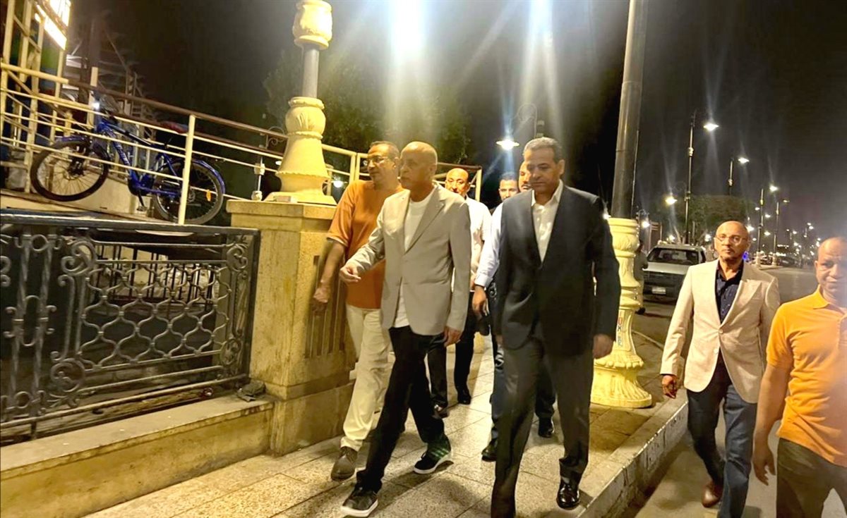 جولة محافظ الأقصر ليلا بكورنيش النيل&nbsp;