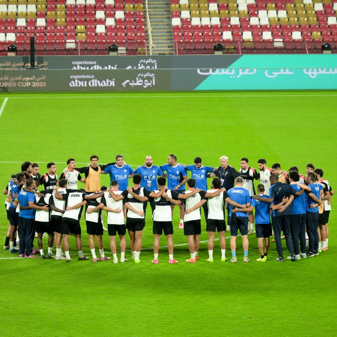 صورة من تدريب الزمالك الأخير قبل مباراة الأهلي