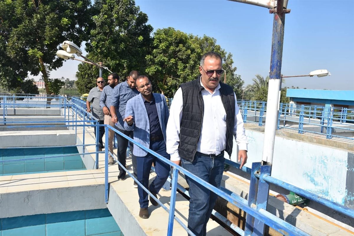 رئيس شركة المياة يتفقد محطة الصعايدة&nbsp;