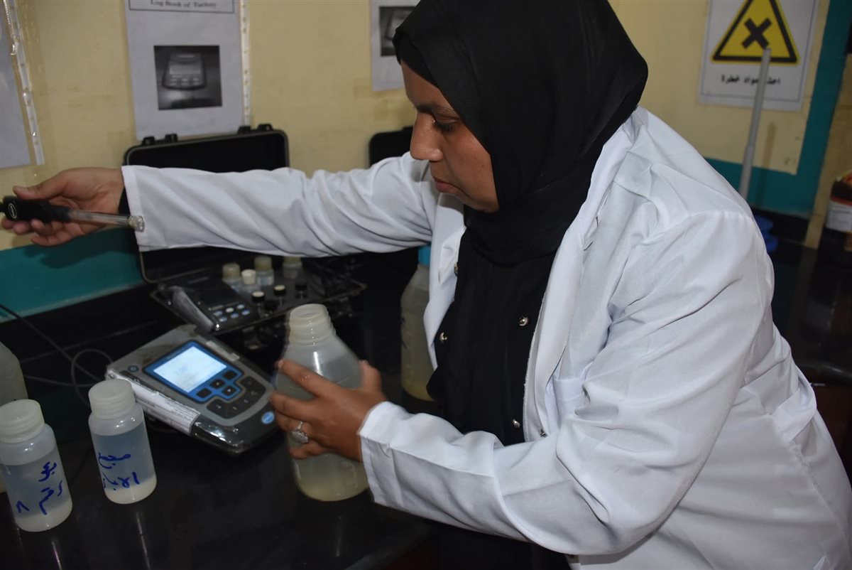 رئيس شركة المياة يتفقد محطة الصعايدة&nbsp;