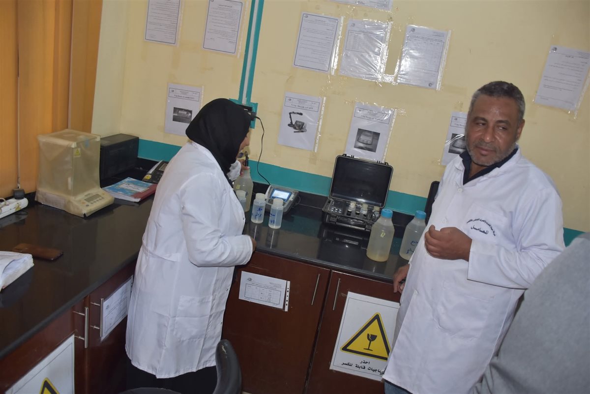 رئيس شركة المياة يتفقد محطة الصعايدة&nbsp;