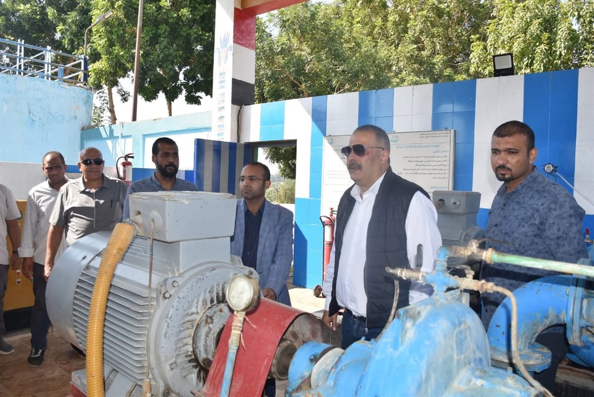 رئيس شركة المياة يتفقد محطة الصعايدة&nbsp;