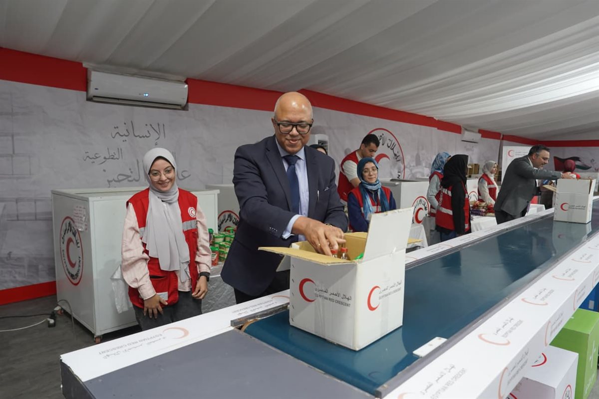 اجتماع بين الهلال الأحمر المصري ومنظمة الصحة العالمية&nbsp;
