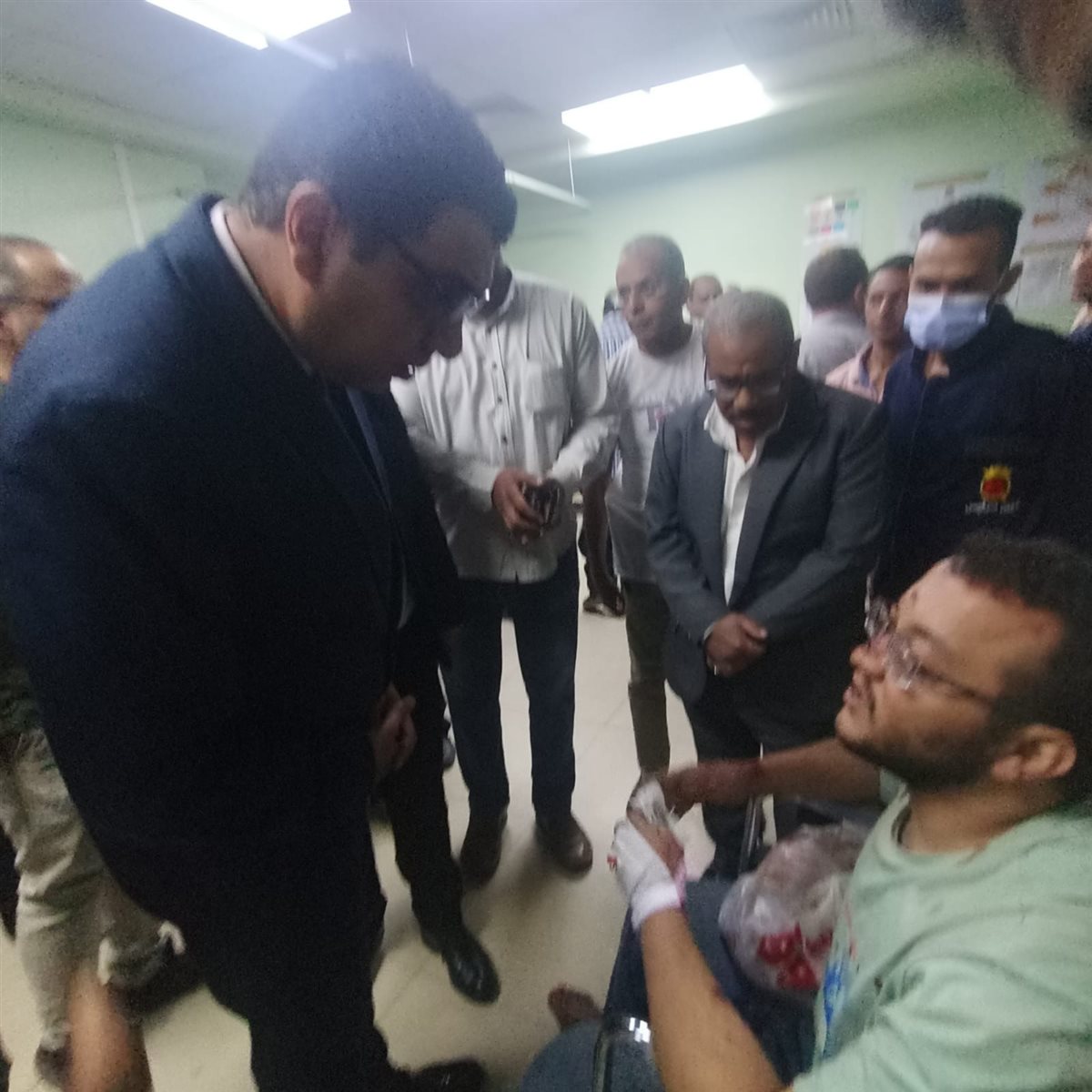 نائب محافظ الأقصر يتابع مصابي حادث الأقصر&nbsp;