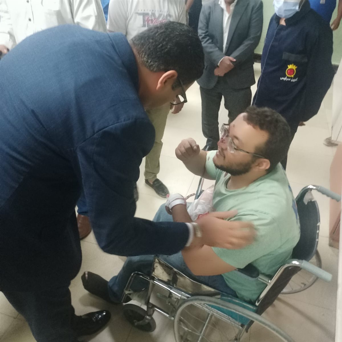 نائب محافظ الأقصر يتابع مصابي حادث الأقصر&nbsp;