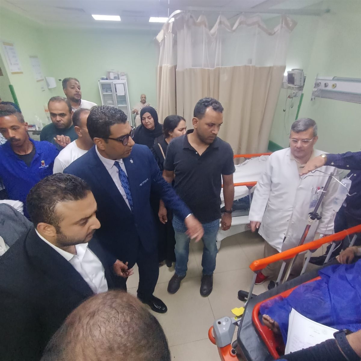 نائب محافظ الأقصر يتابع مصابي حادث الأقصر&nbsp;