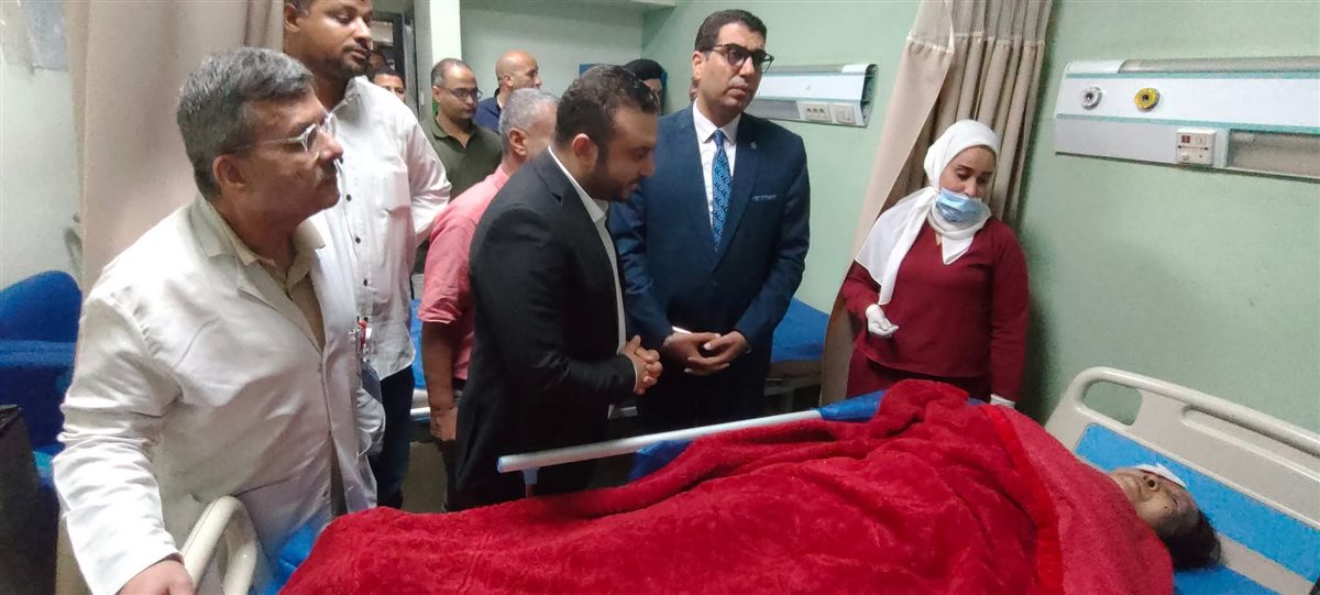 نائب محافظ الأقصر يتابع مصابي حادث الأقصر&nbsp;