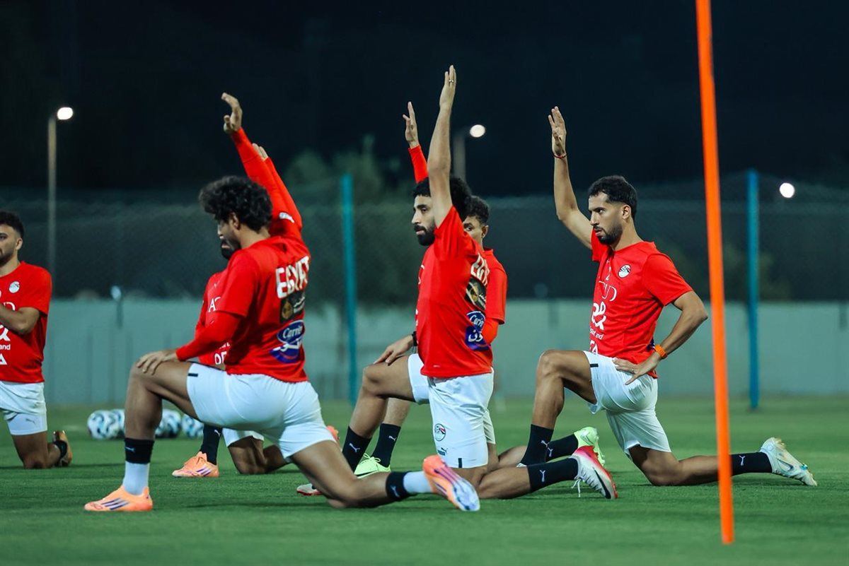 <strong>منتخب مصر يختتم تدريباته استعدادا لمواجهة أوزبكستان غدا&nbsp;</strong>