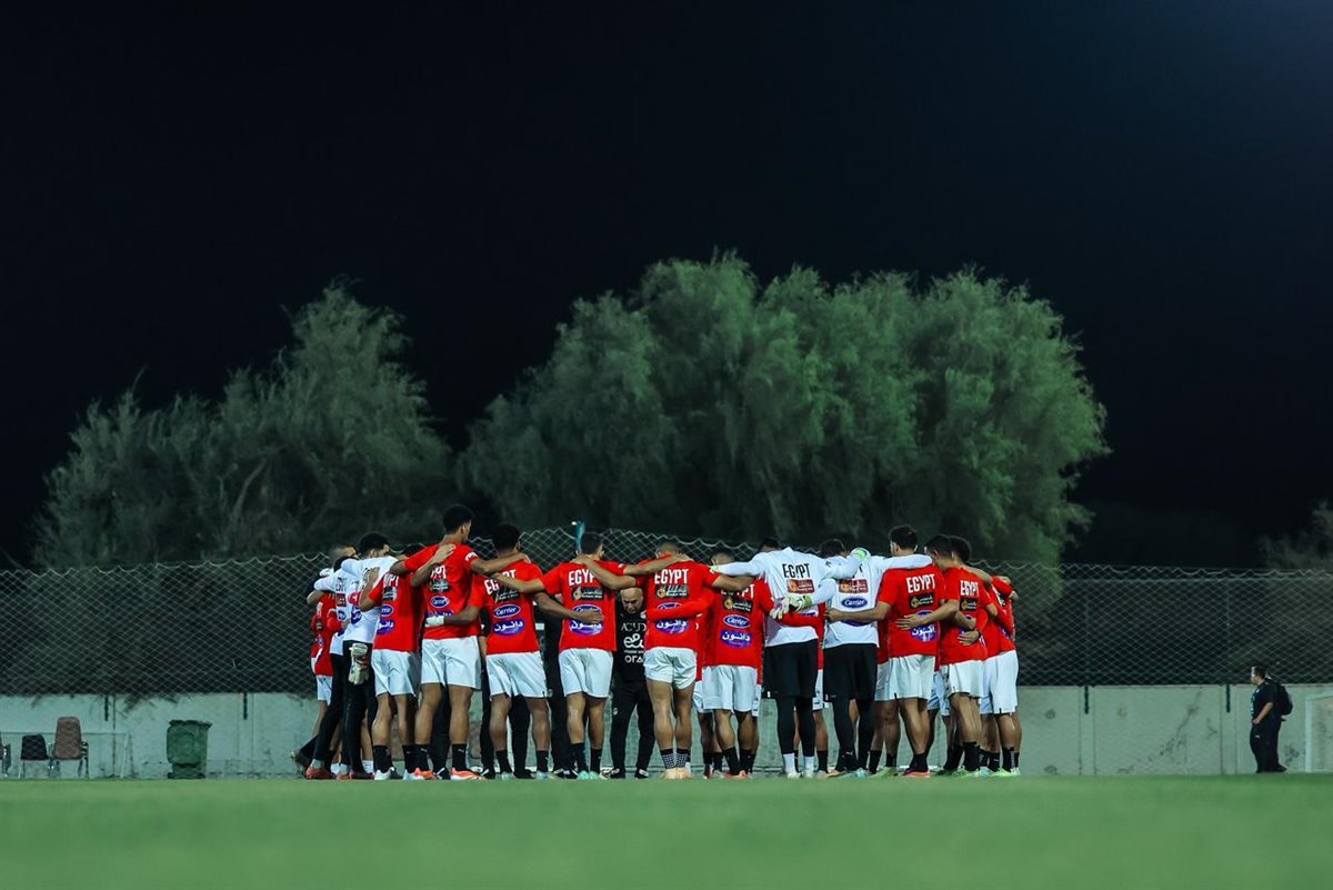 <strong>منتخب مصر يختتم تدريباته استعدادا لمواجهة أوزبكستان غدا&nbsp;</strong>