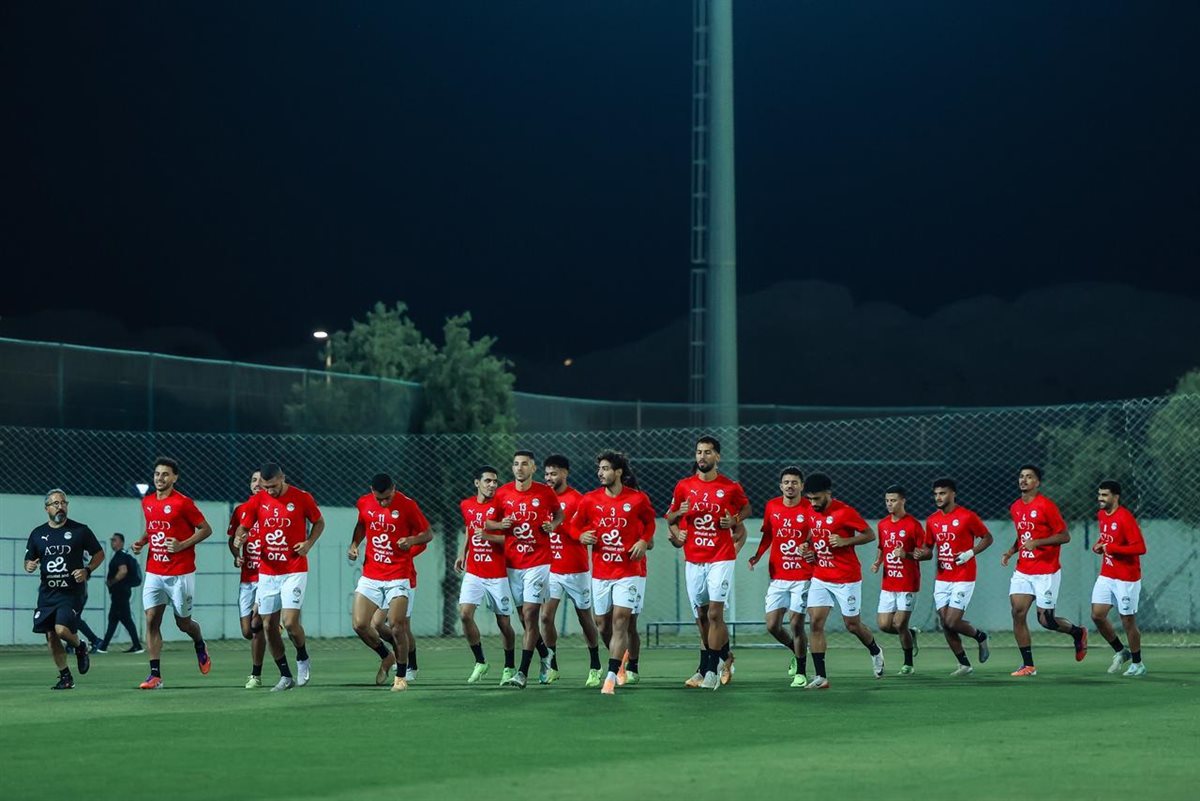 <strong>منتخب مصر يختتم تدريباته استعدادا لمواجهة أوزبكستان غدا&nbsp;</strong>