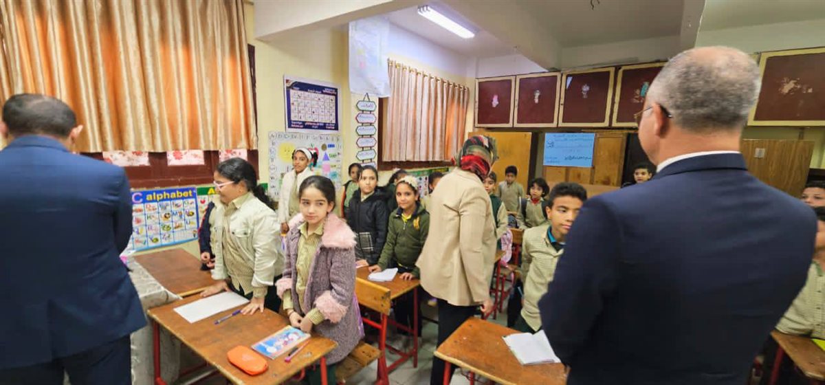 زيارة ميدانية لرئيس قطاع التعليم لمدارس البحيرة&nbsp;