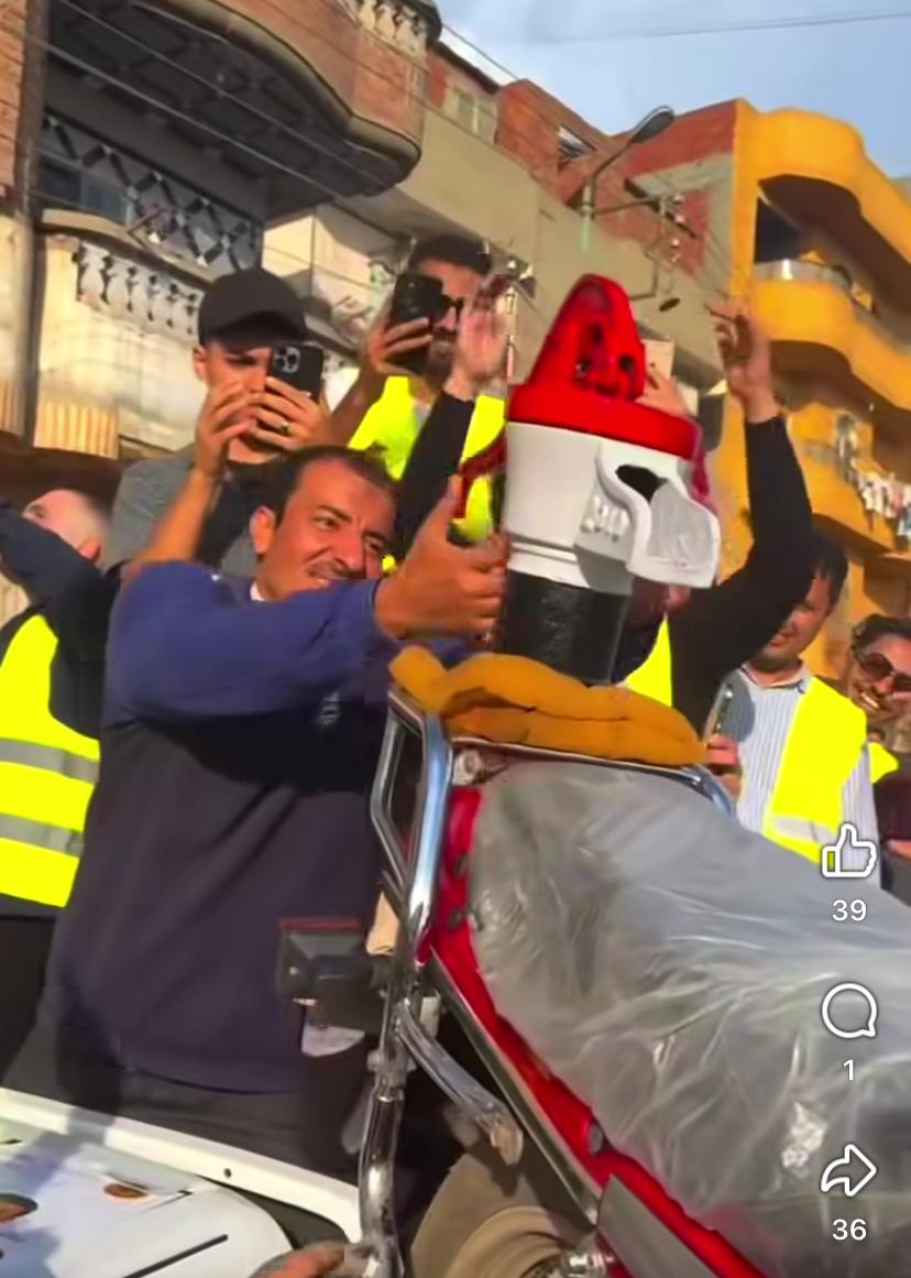 مسيرة لدعم مرشح انتخابي بالدقهلية&nbsp;
