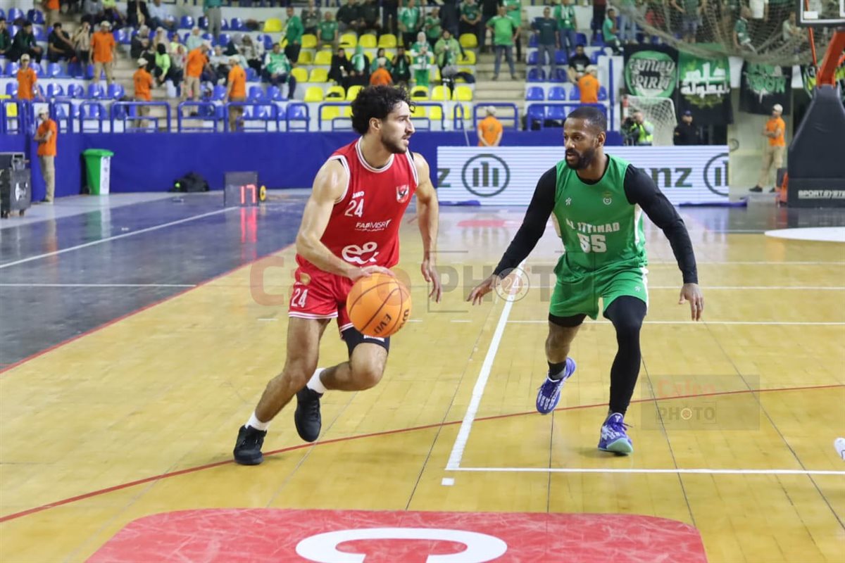 فوز الاتحاد السكندري على الأهلي في مباراة الفريق الأول بنهائي دوري المرتبط لكرة السلة<br>&nbsp;