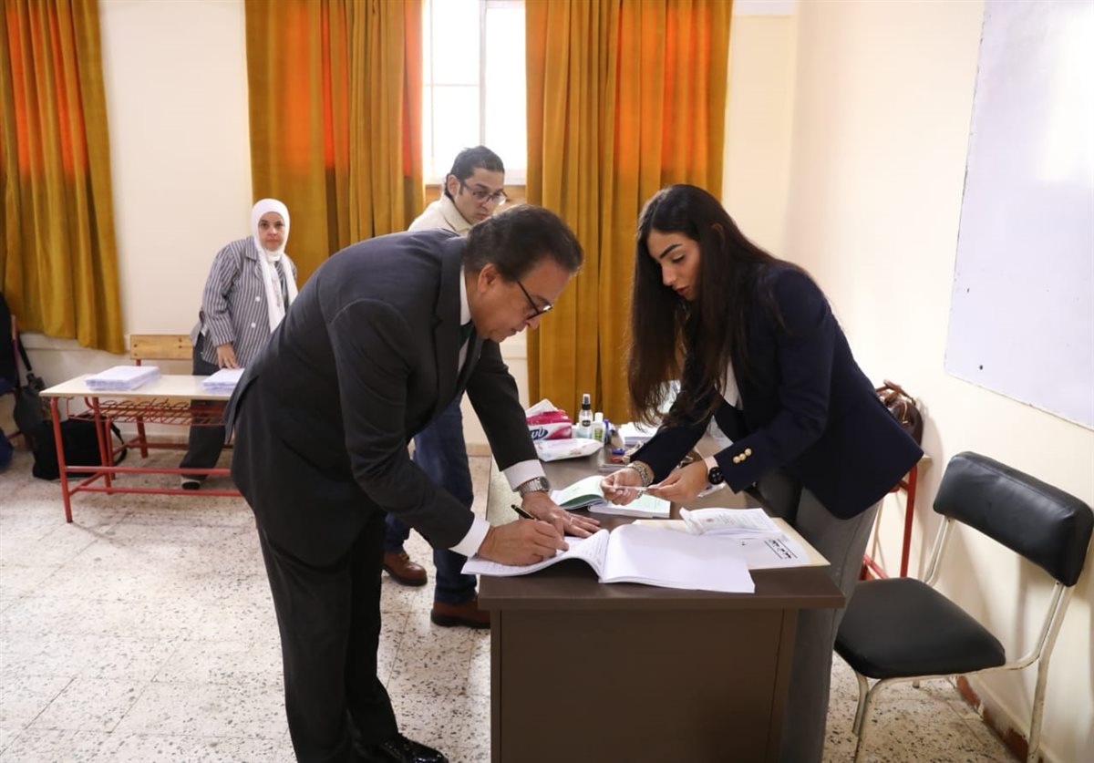 &nbsp;نائب رئيس مجلس الوزراء وزير الصحة يدلي بصوته في الانتخابات البرلمانية 2025&nbsp;