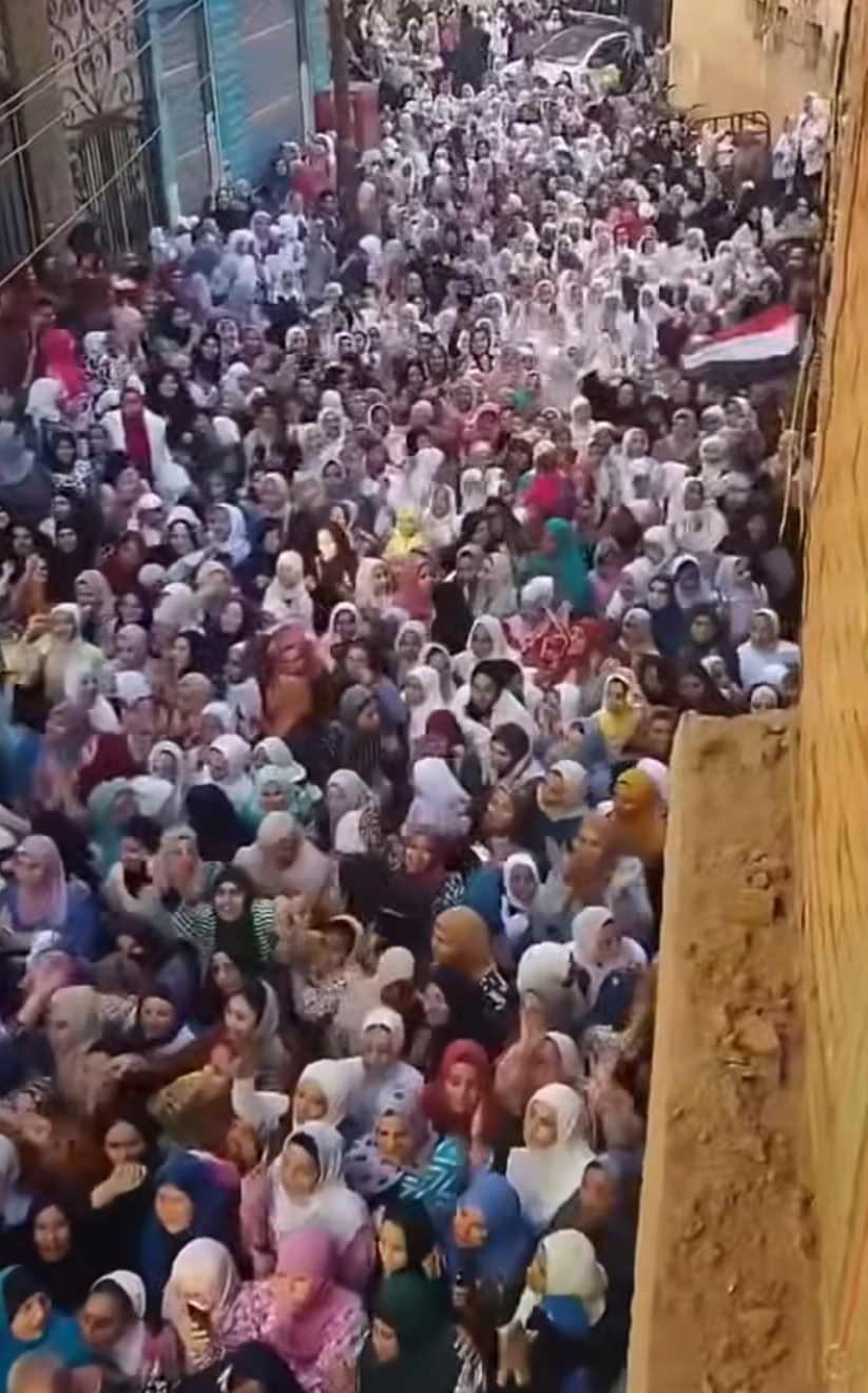 مسيرة نسائية حاشدة في المنوفية&nbsp;