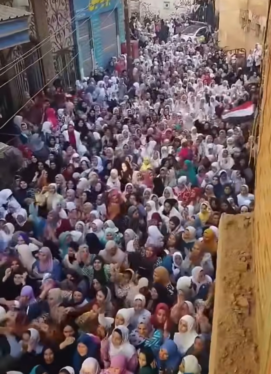 مسيرة نسائية حاشدة في المنوفية&nbsp;