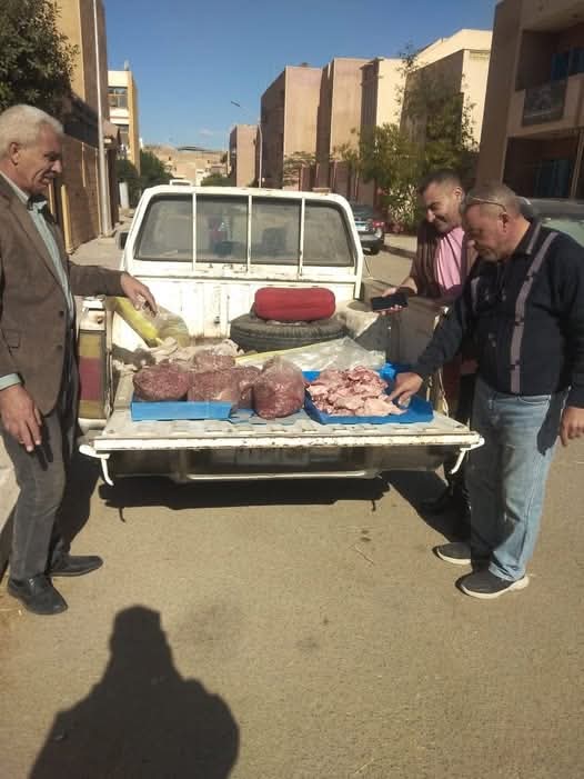 ضبط كميات كبيرة من اللحوم في المنوفية&nbsp;