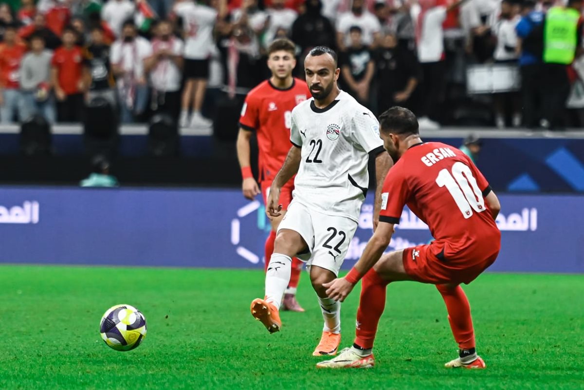 مباراة مصر والأردن في كأس العرب