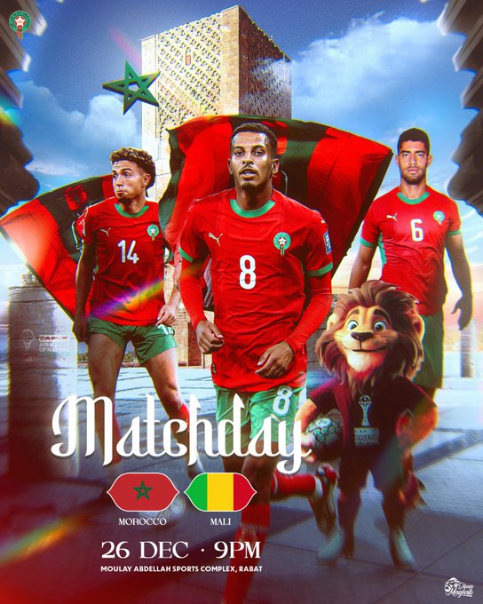 موعد مباراة المغرب وزامبيا اليوم