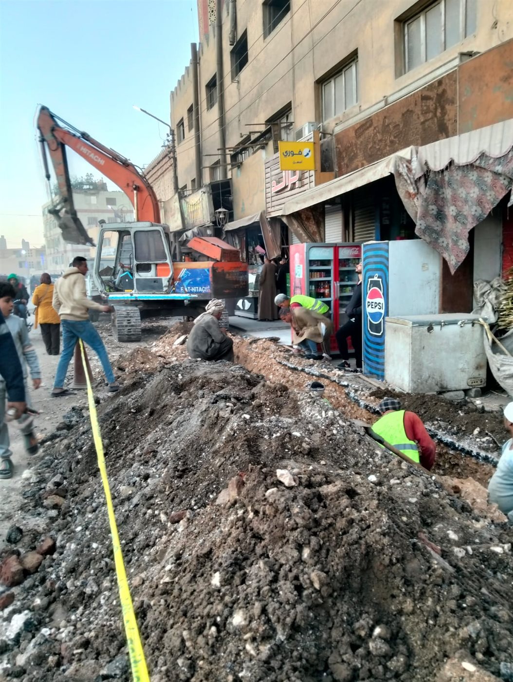 انفجار ماسورة مياه بطما&nbsp;
