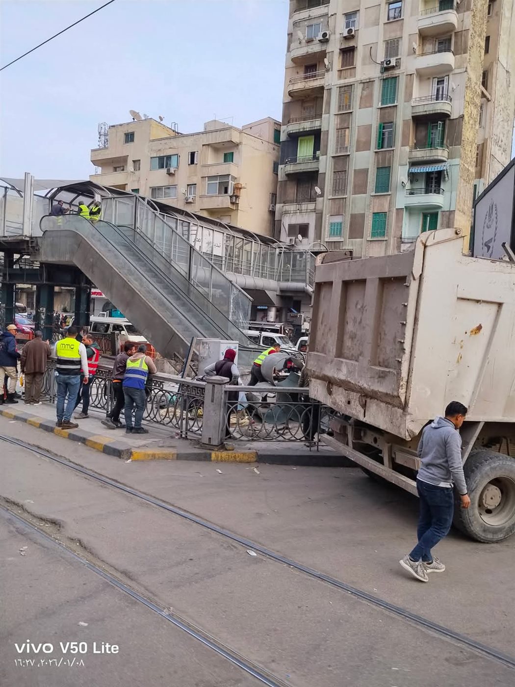 تفكيك كوبري سيدي جابر&nbsp;