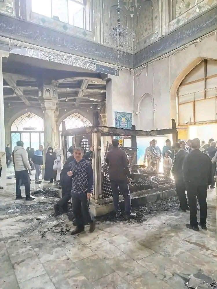 حرق الحسينيات والمزارات الشيعية في إيران