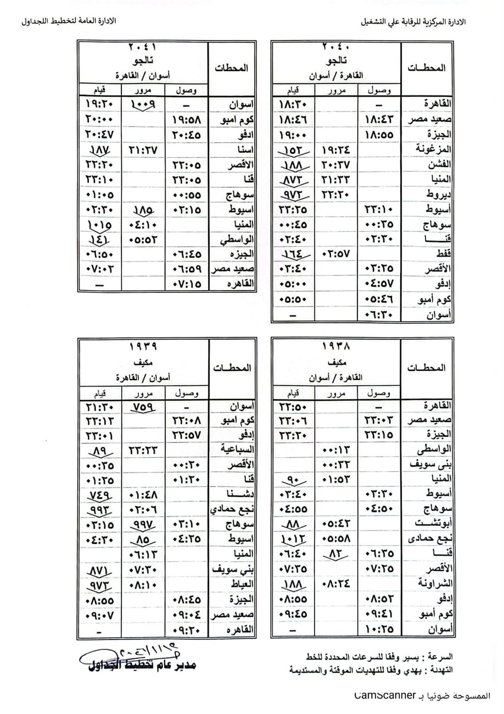 تشغيل 4 قطارات تالجو ومكيفة إضافية بين القاهرة وأسوان