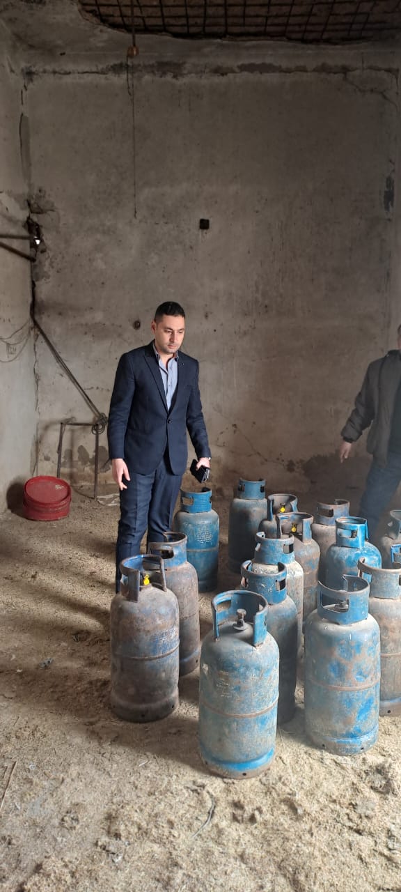 ضبط 1.5 طن لحوم فاسدة و2 طن ملح مجهول المصدر و100 أسطوانة غاز مدعمة في حملات تموينية بالمنوفية