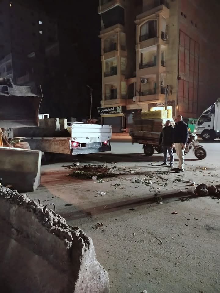بدء غلق كوبري مبارك في شبين الكوم بالمنوفية