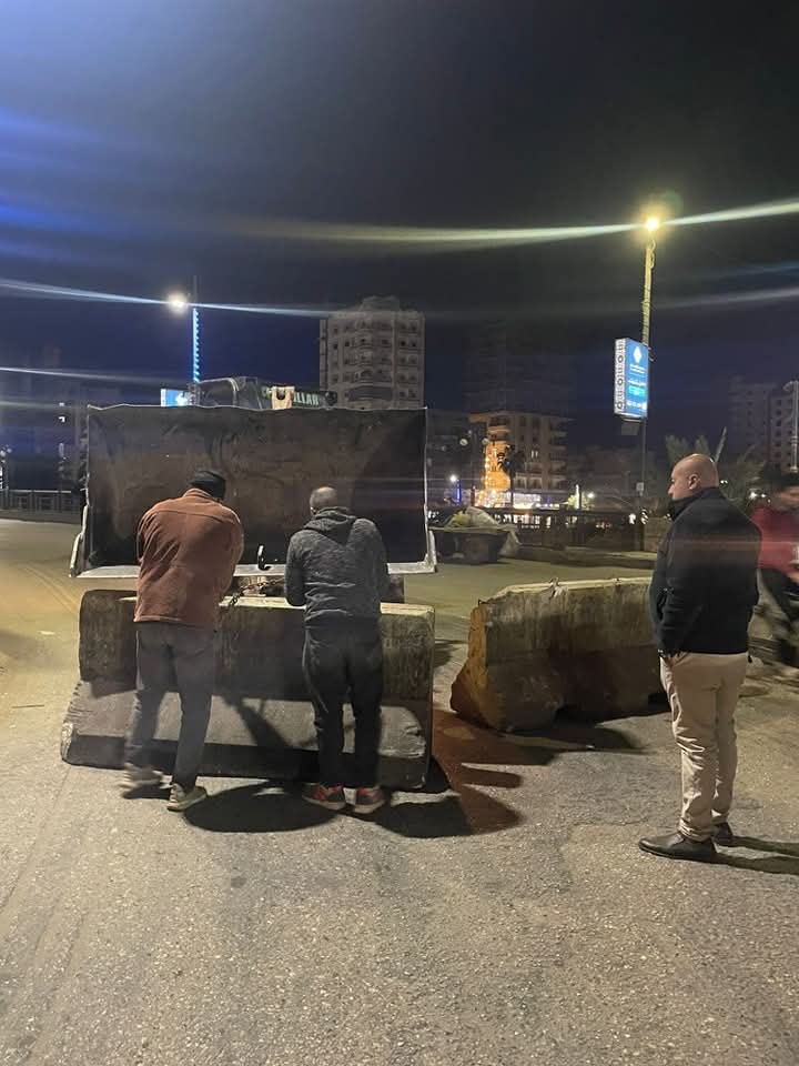 بدء غلق كوبري مبارك في شبين الكوم بالمنوفية
