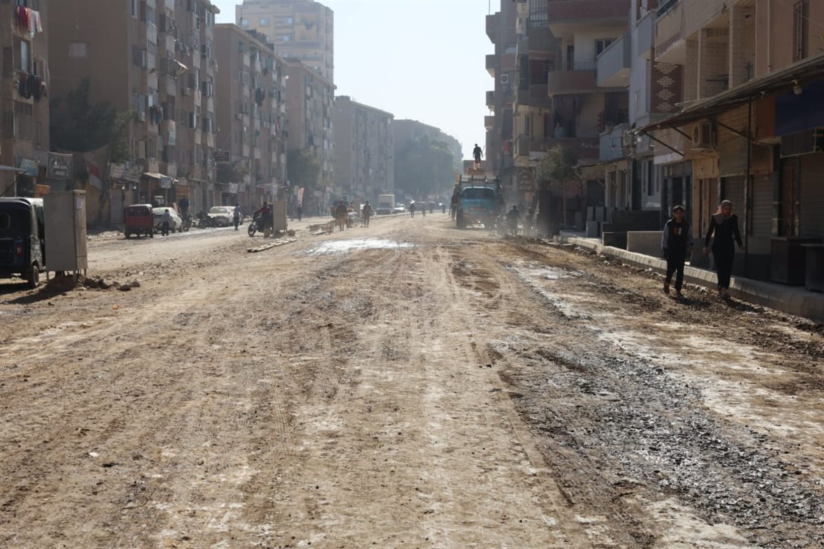 &nbsp;تطوير ورصف طريق جسر المنوات بالحوامدية&nbsp;