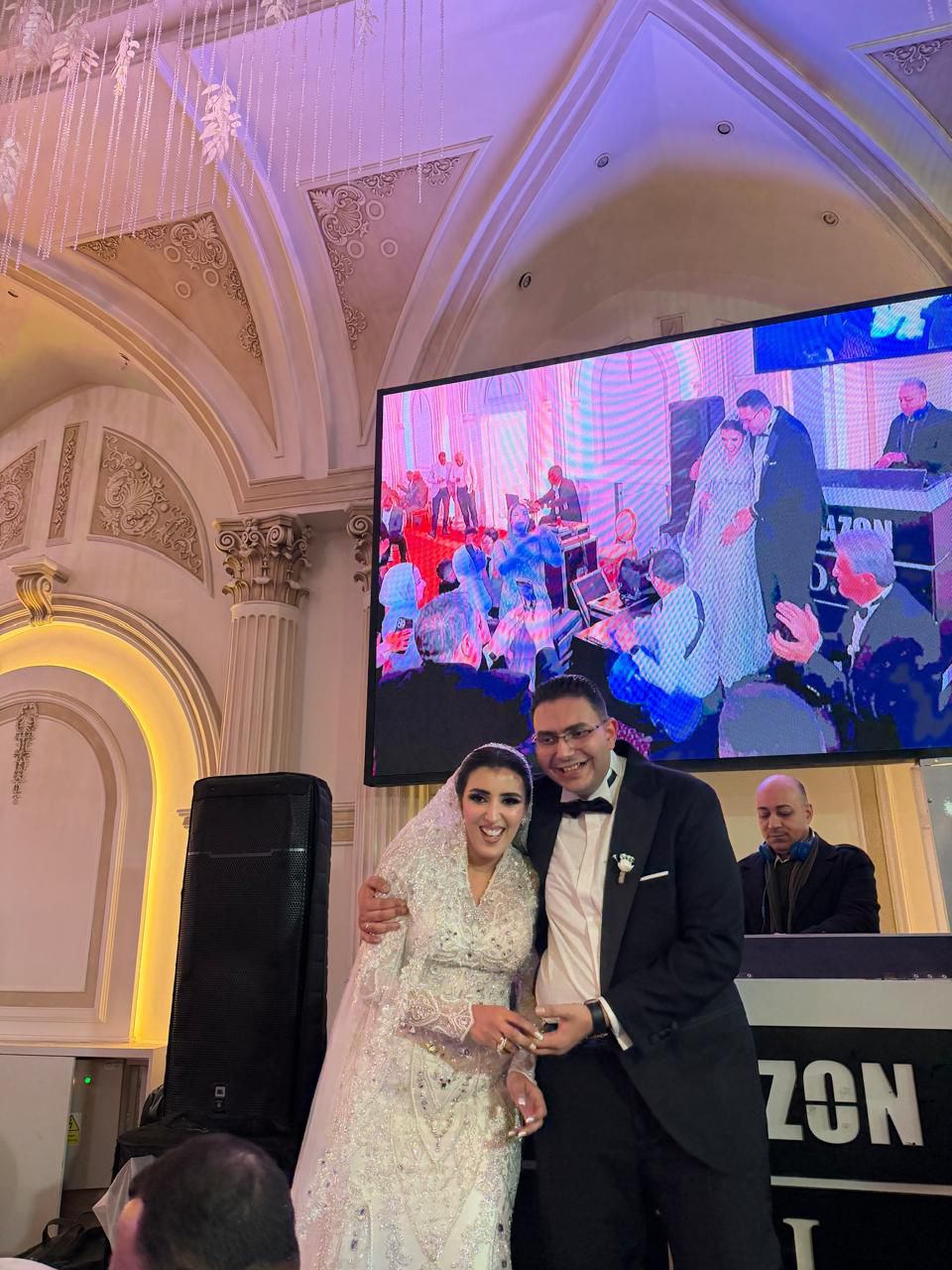 زفاف البطلة الأولمبية جيانا فاروق
