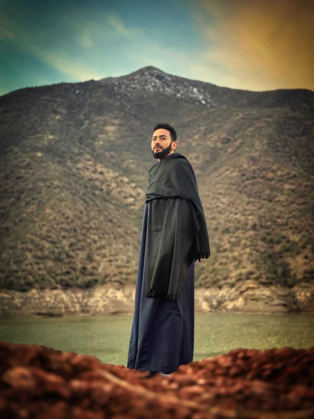 لقطات لـ حمادة هلال من كواليس مسلسل المداح 6
