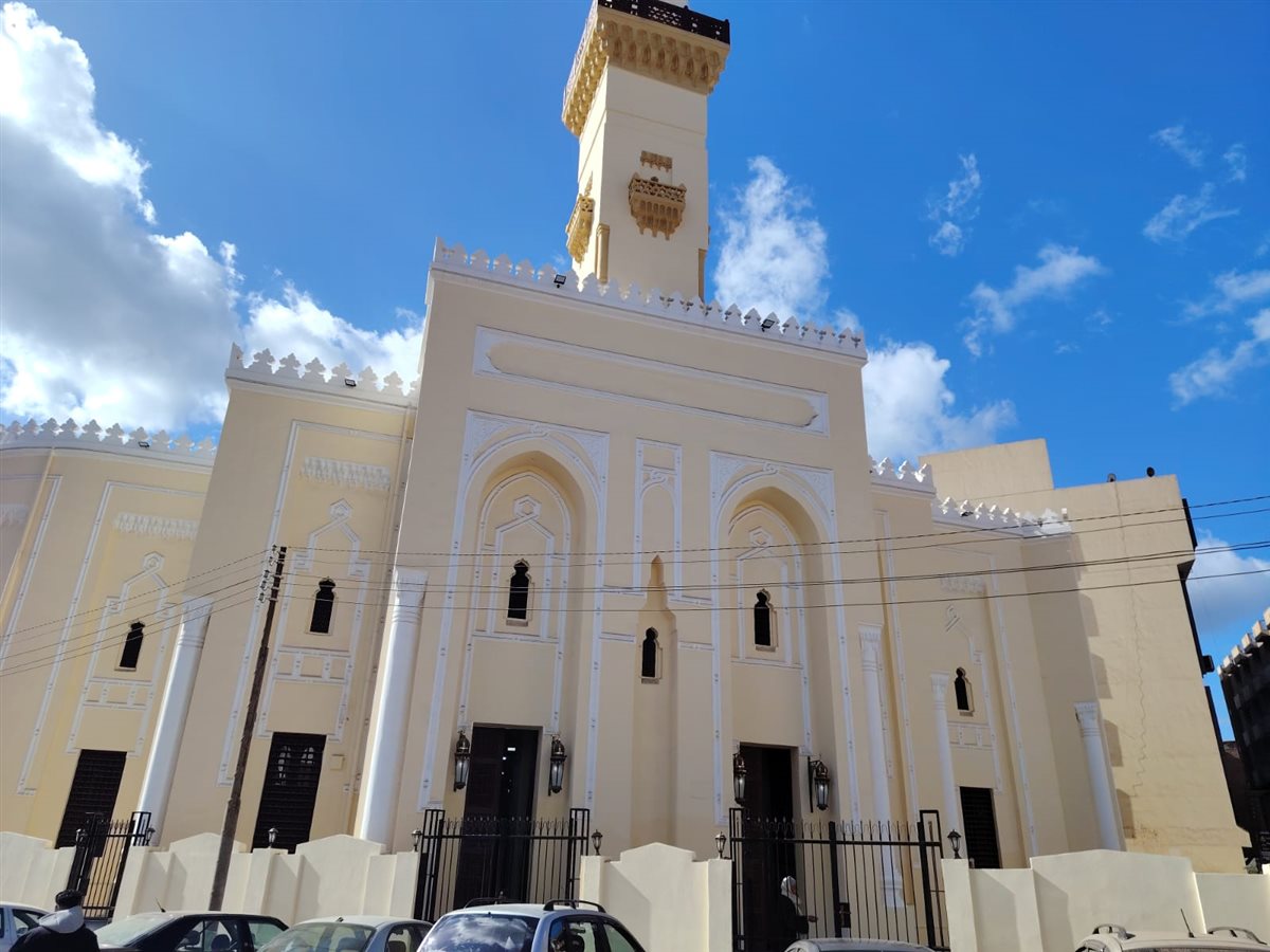 <strong>زخارف مدخل المسجد العباسي&nbsp;</strong>