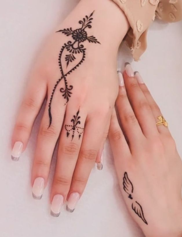 رسومات حنة للظهر والبطن
