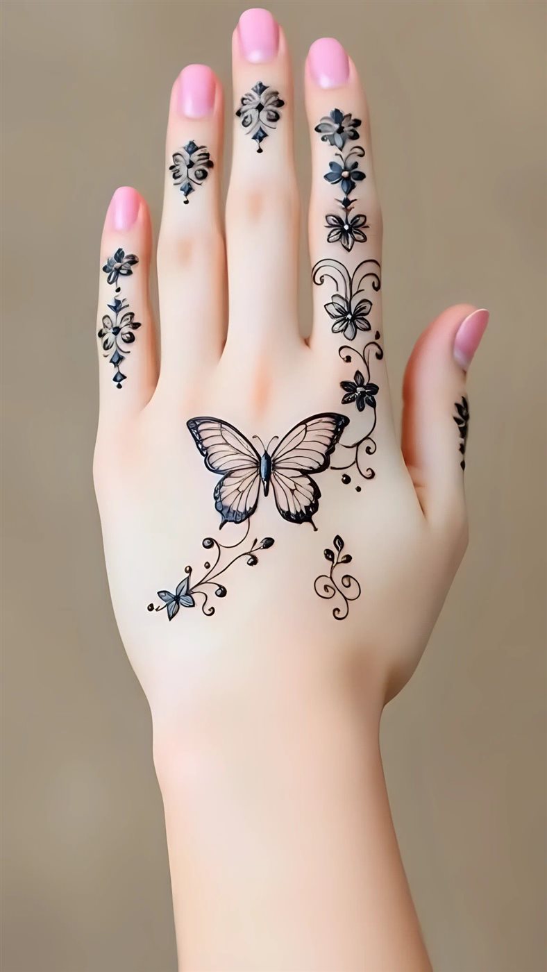 رسومات حنة بسيطة