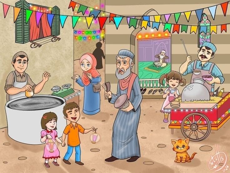 صور المسحراتي كرتون