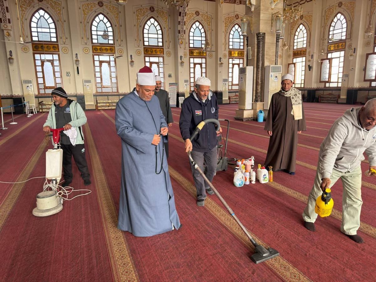 تجهيز مساجد الغردقة لاستقبال شهر رمضان الكريم 