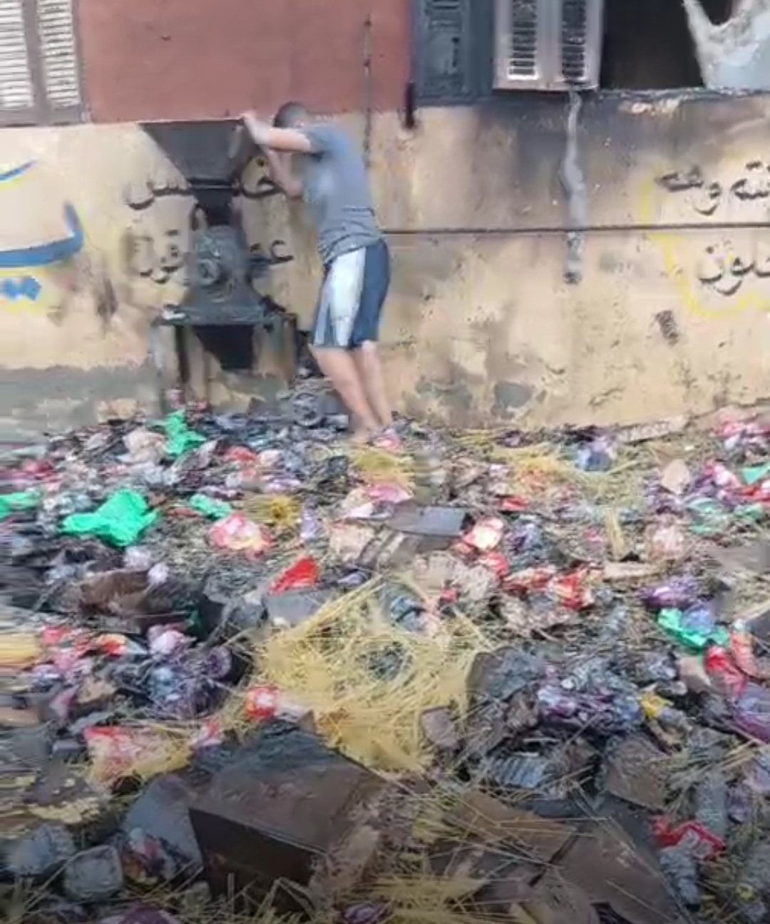 حريق بمحل عطارة ببورسعيد 