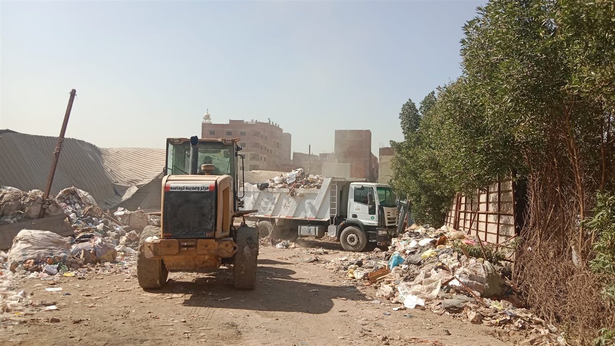 حملة مكبرة لوقف الحرق العشوائي بمنشية البكاري بالجيزة