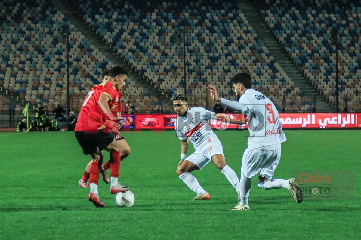 من مباراة الزمالك وحرس الحدود