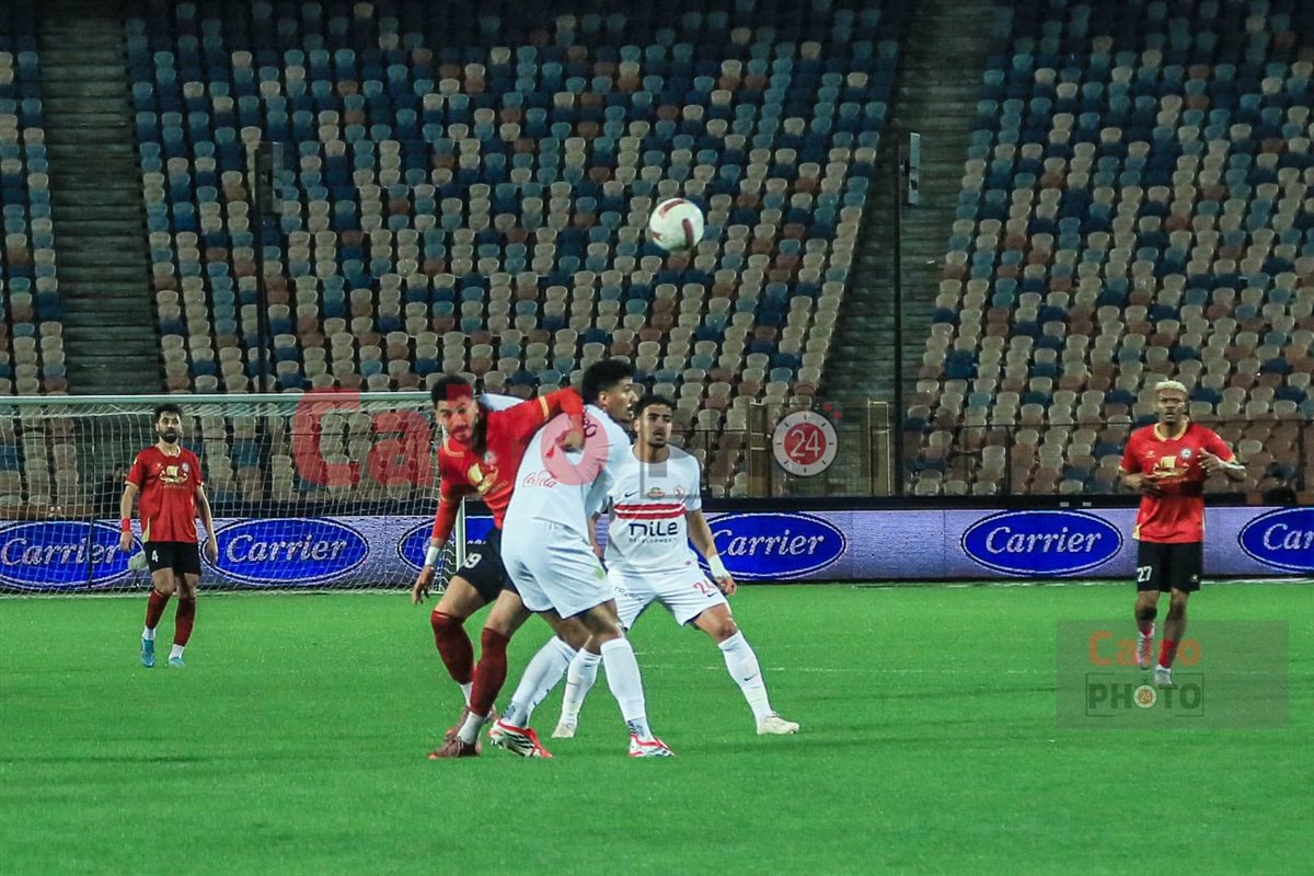 من مباراة الزمالك وحرس الحدود